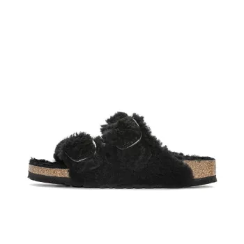 Birkenstock Arizona Big Buckle Teddy Black Women's