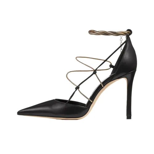 Jimmy Choo Olesia 95mm Pump Black Leather