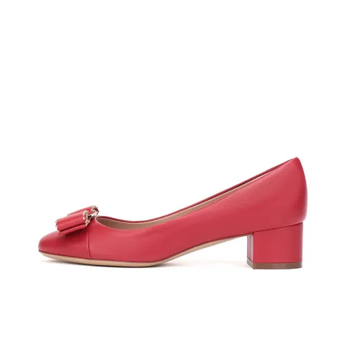 Ferragamo Vara High Heels Women's Red