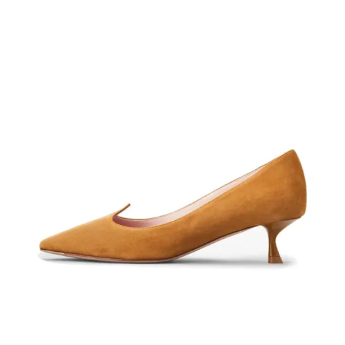 Roger Vivier I Love Vivier High Heels Women's Brown Yellow