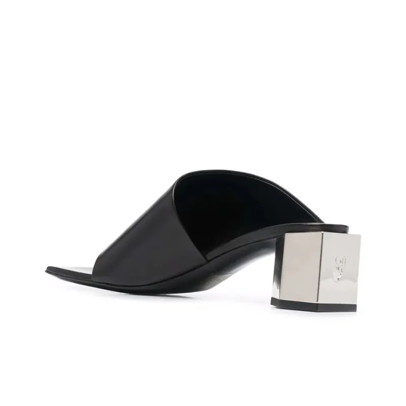 OFF-WHITE Nappa Hexnut Open Mule Black Women's-3