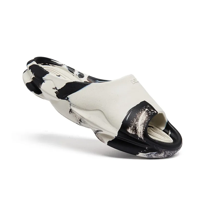 EQLZ EQUALIZER 1000 Slide Slippers Unisex Black White-1