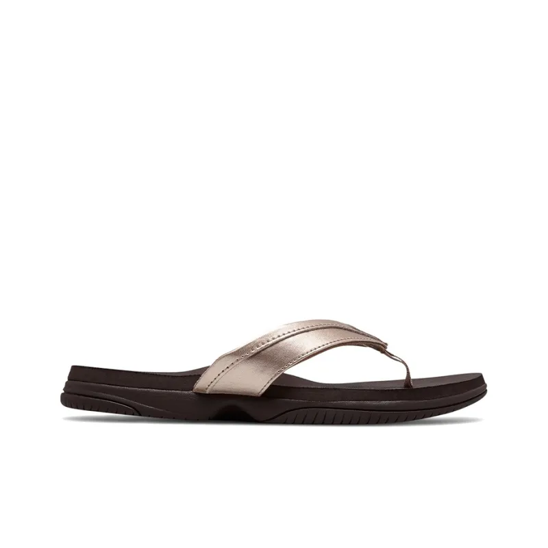 New Balance NB 6090 Slide Slippers Flat Women's Gold-1
