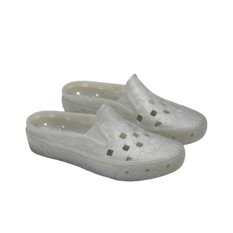Vans Slip On Mule Trk Glitter Shoes 'Grey'-1