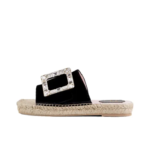 Roger Vivier Slide Slippers Women's Black