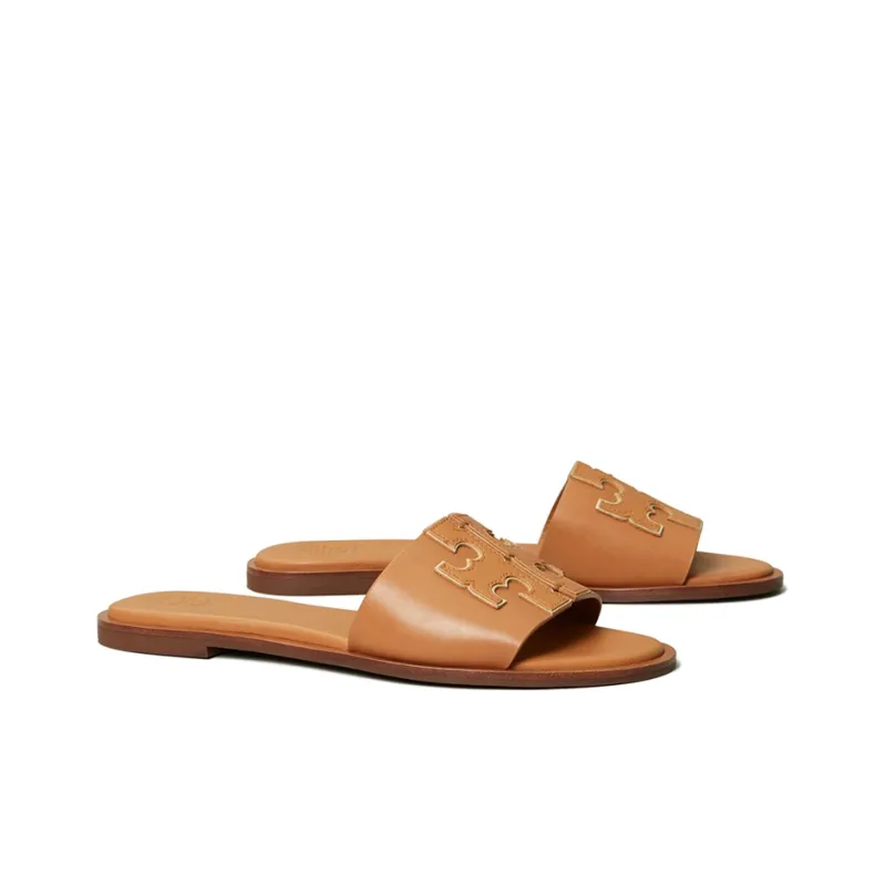 TORY BURCH Ines Slide Slippers Women's Tan-2