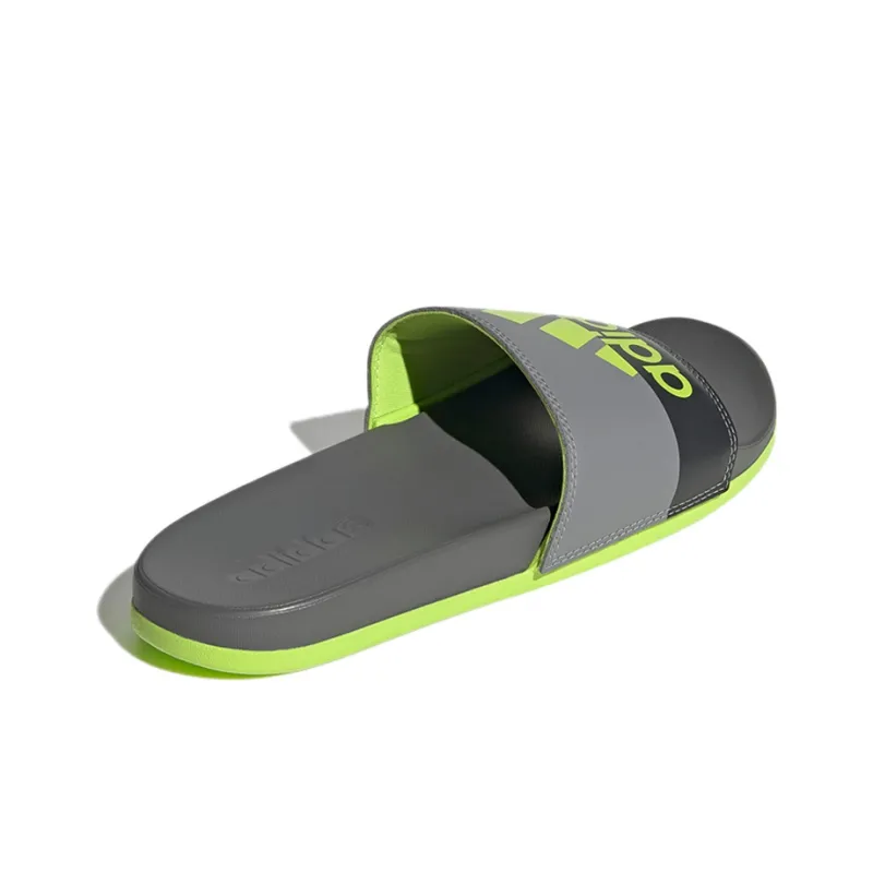 Adilette Adidas Comfort Slide 'Grey Semi Solar Slime'-3
