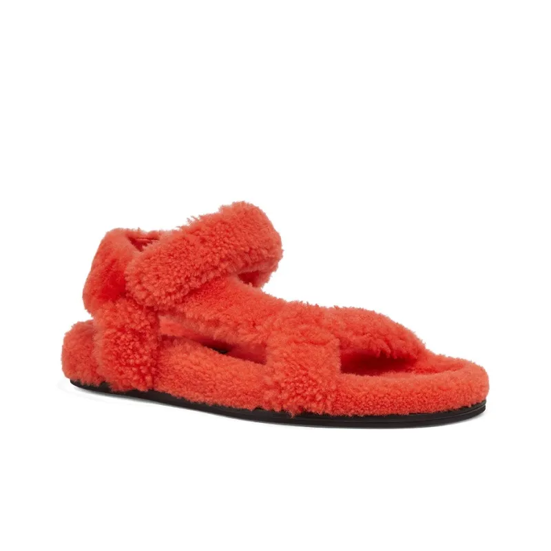 FENDI Strap Sandals Women's Red-2