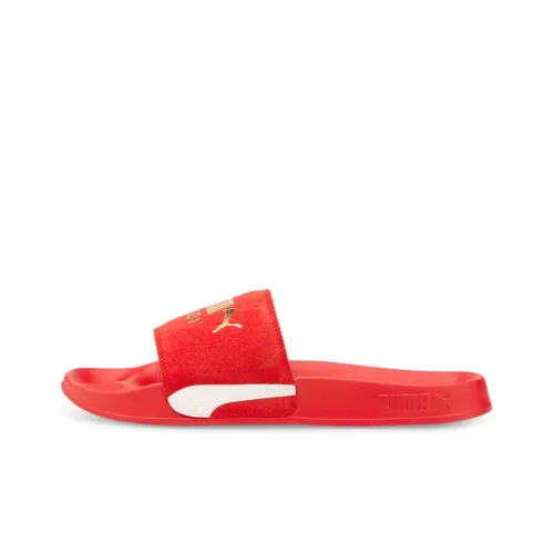 PUMA Leadcat Slide Slippers Unisex Red/White/Gold