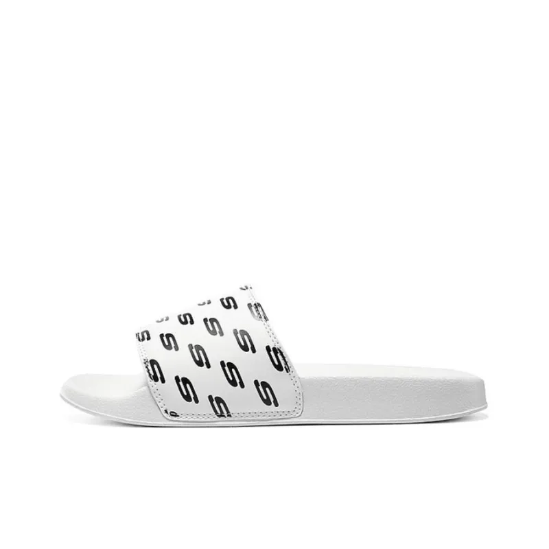 Skechers Side Lines 2 Sports Slippers Women's Black White-0