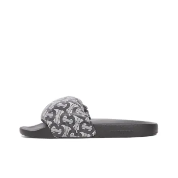 Burberry Monogram Print Slide Grey Women's