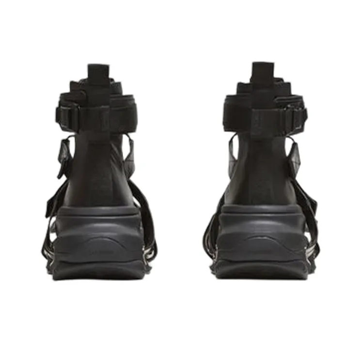 BALMAIN B Bold Strap Sandals Men's Black-3