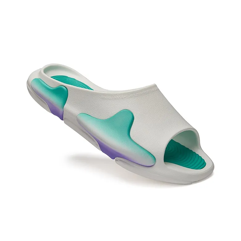 EQLZ EQUALIZER OASIS Quiet Slide Slippers Unisex Tide Green-1