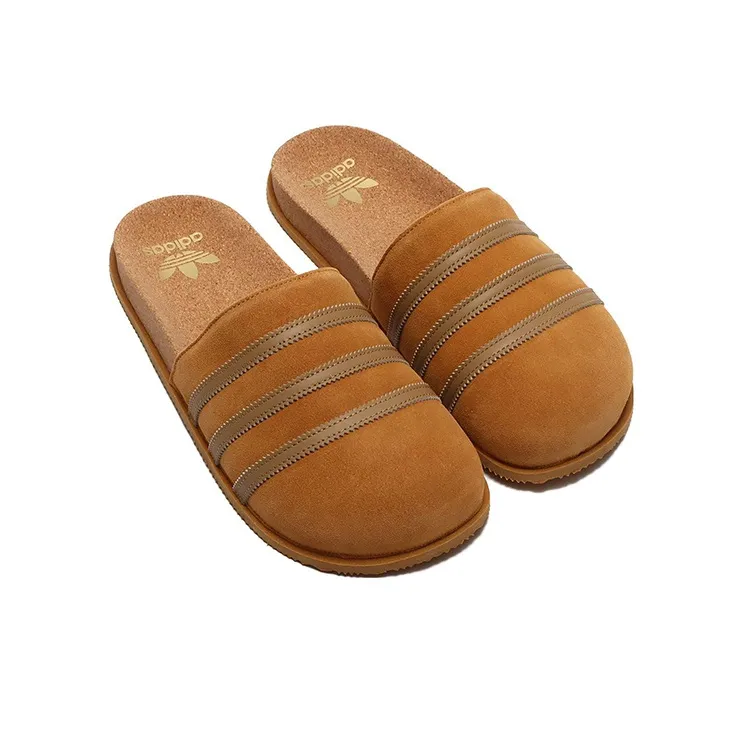 Adidas Originals Adimule Lea Slides Brown-2