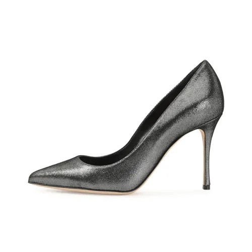 SERGIO ROSSI Godiva High Heels Women's Black Gray