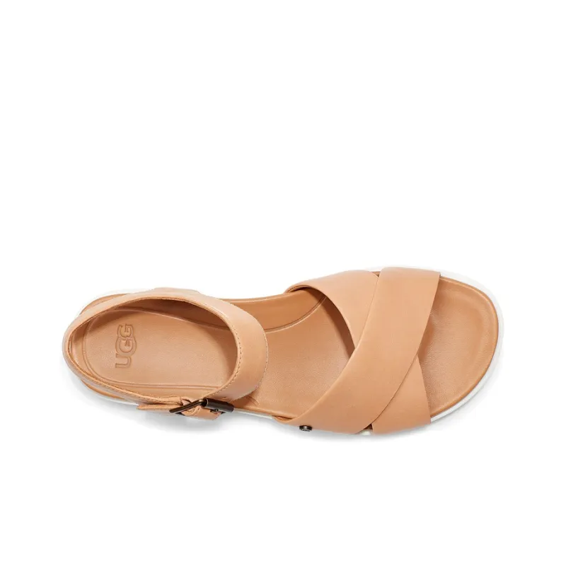 UGG Sports Sandals 'White Brown' Women's-3