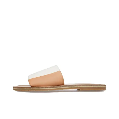 BALLY Slide Slippers Women's White/Orange