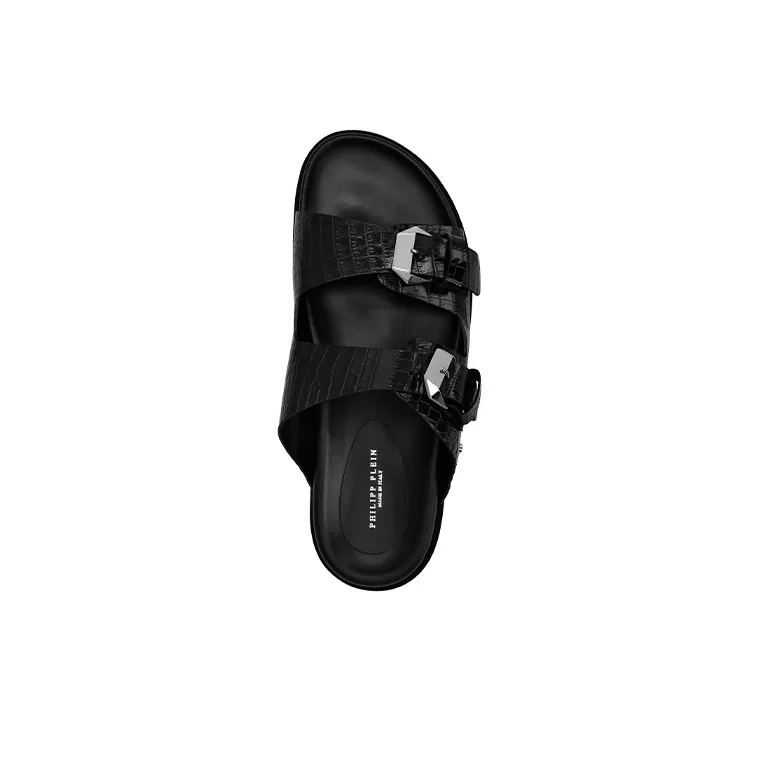 PHILIPP PLEIN Slip Resistant Slide Slippers Men's Black-3