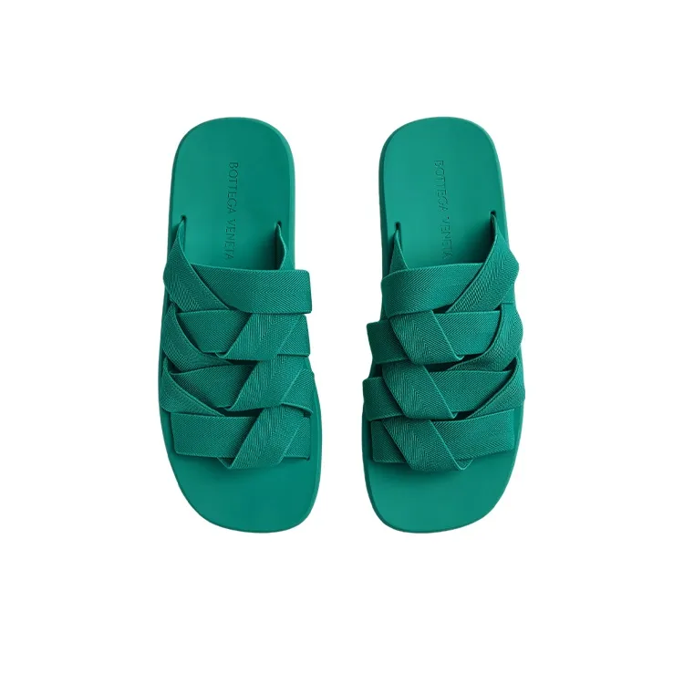 Bottega Veneta Plat Stylish Sandal Men's Turquoise-4