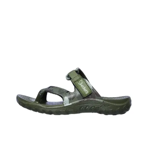Skechers Foamies Reggae-Rainforest Slide Slippers Women's Olive Green
