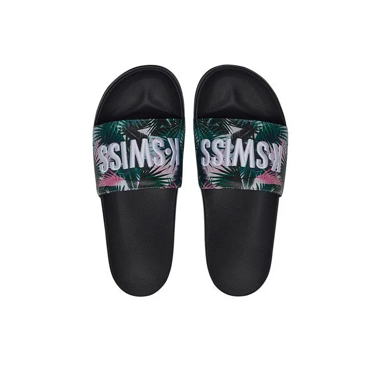 KSWISS Saint Monica Sports Slippers Men's Black White-3