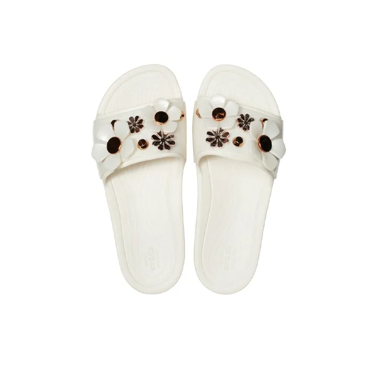 Crocs Sloane Slide Slippers Women's White-4