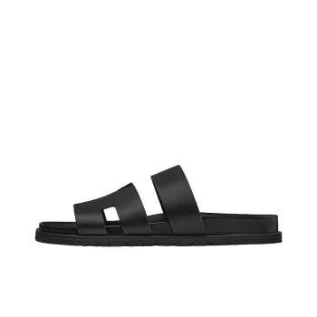 HERMES Ankara Slide Slippers Men's Black