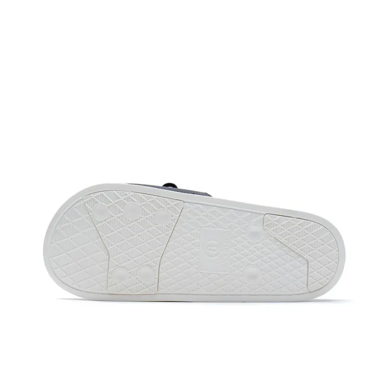 LiNing LN Slipper Rubber Sole Slide Slippers Men's Black White-4
