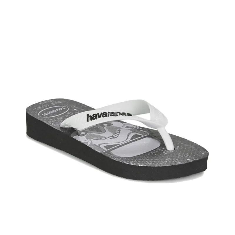Havaianas Slip Resistant Flip Flops Unisex Black White-2
