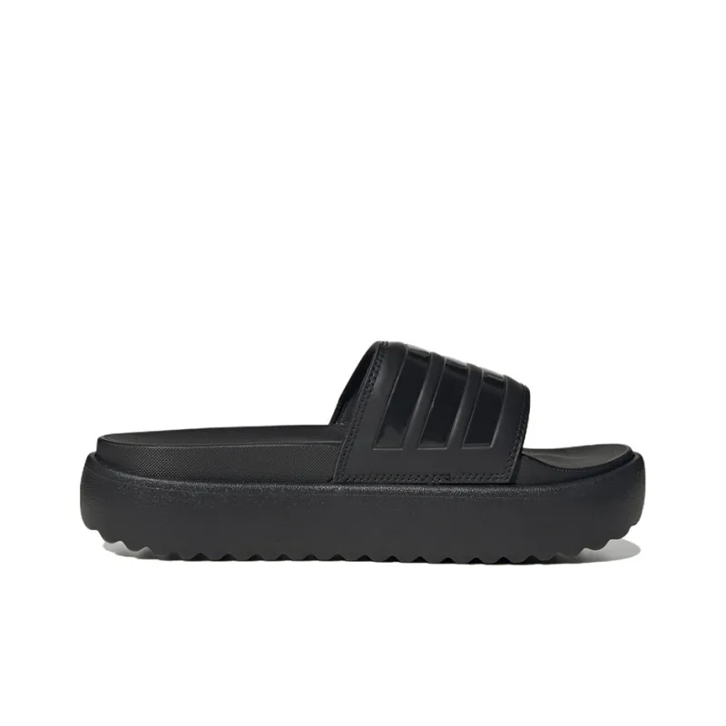 Adidas Adilette Platform Slides Core Black Women's-1