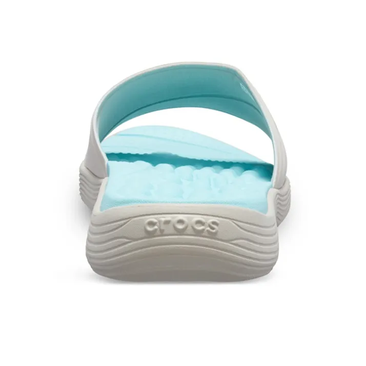 Crocs Slide Slippers Women's Light Blue/White-5