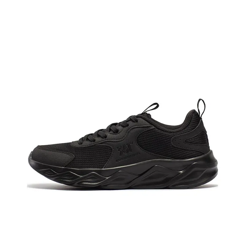 361° Cushioning Low-Top Running Shoes Men's Obsidian Black-0