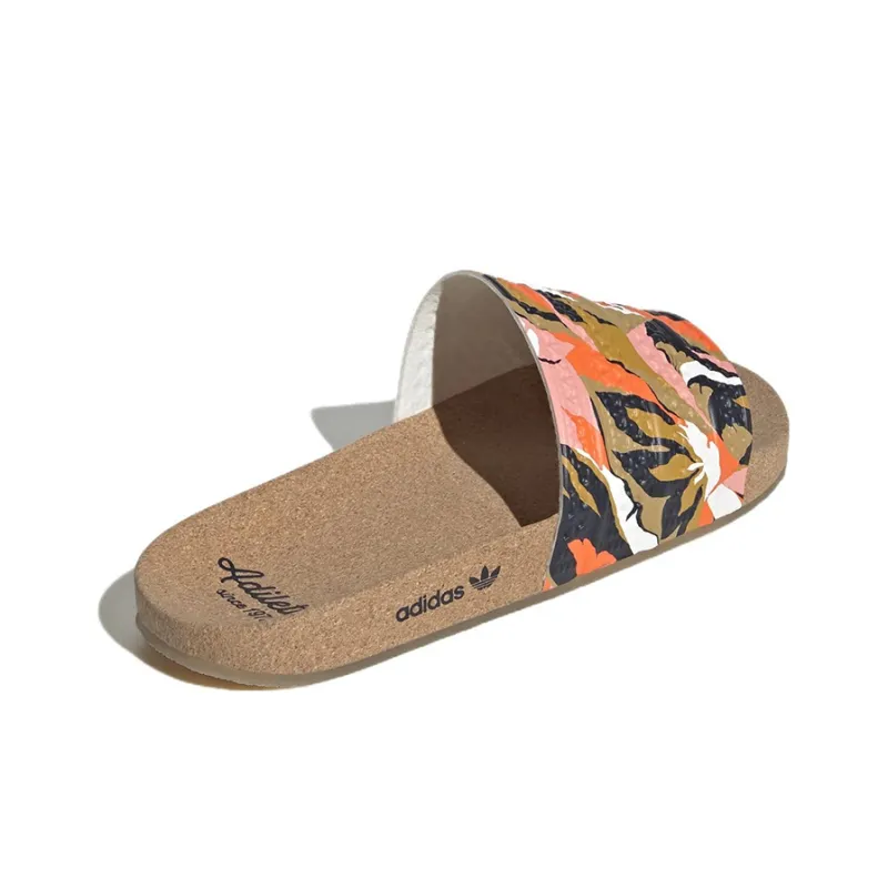 Adidas Adilette Cork Slides Legend Ink Orange-3