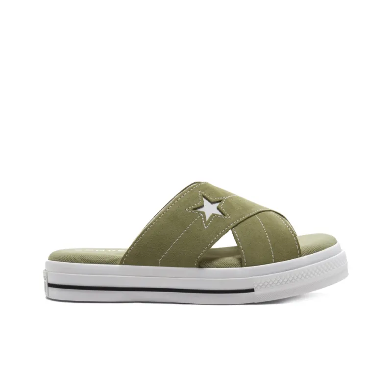 Converse One Star Slip Sandal Thick Sole Retro Low Top Sports Slippers Women's-1