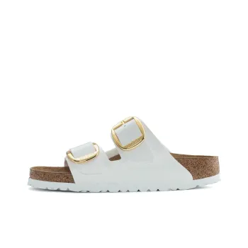 Birkenstock Arizona Big Buckle Abrasion Resistant Slide Slippers Women's White Narrow