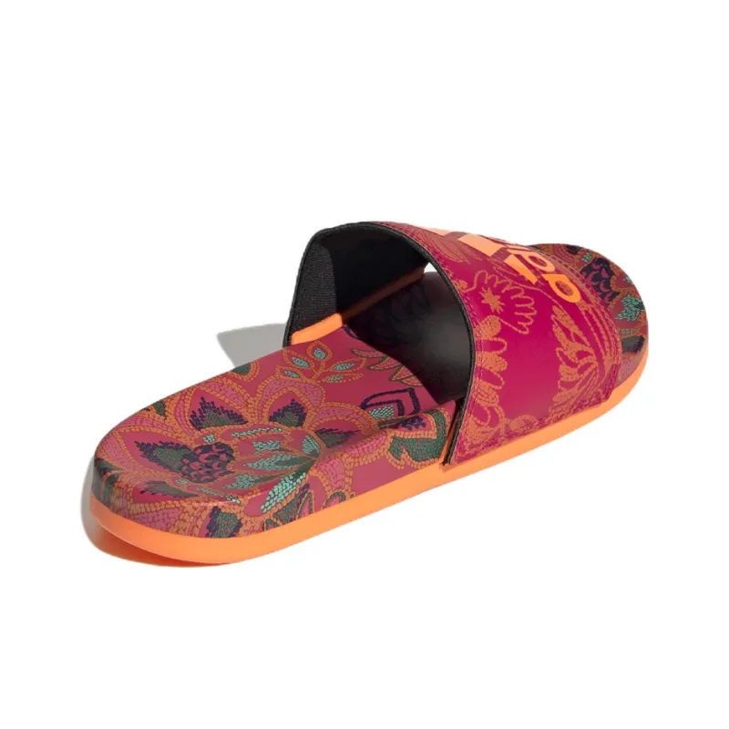Adidas Adilette Comfort Slide 'Floral Signal Orange' Women's-3