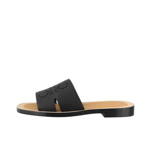 LOEWE Anagram Slide Slippers Women's Black