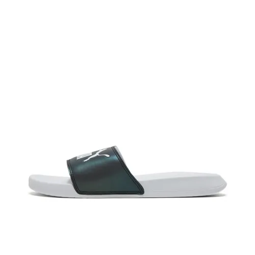 PUMA Popcat Slide Slippers Women's Metallic Silver