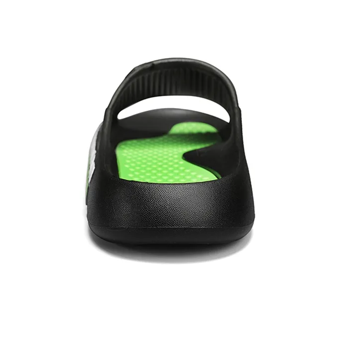 Warrior Quiet Slide Slippers Men's Black Green-4