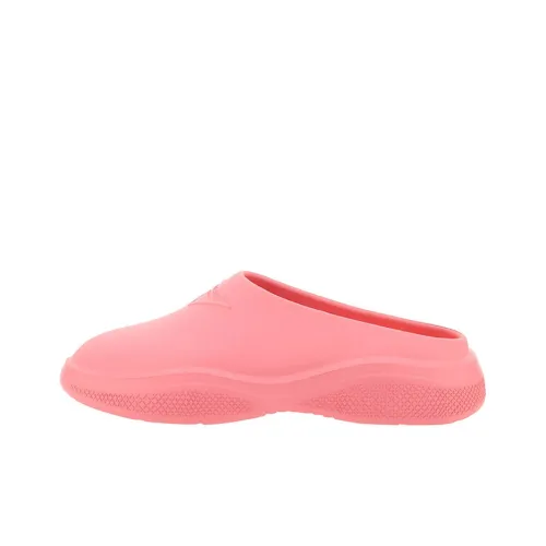 PRADA Rubber Slippers Pink Women's