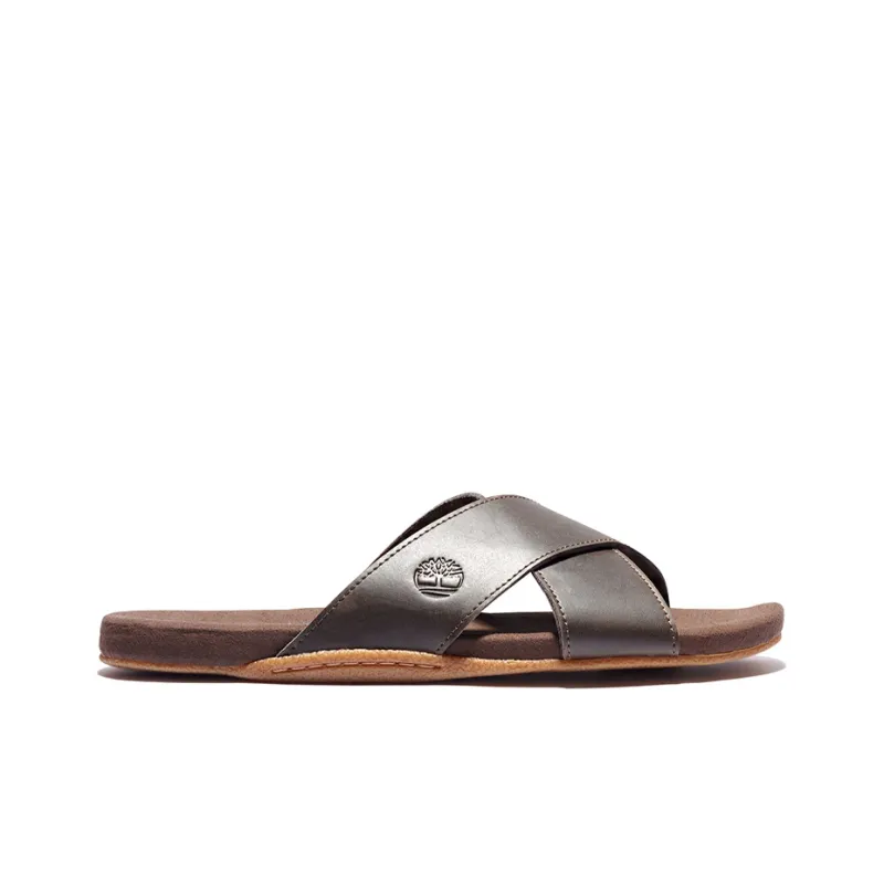 Timberland Slide Slippers Men Dark Coffee-1