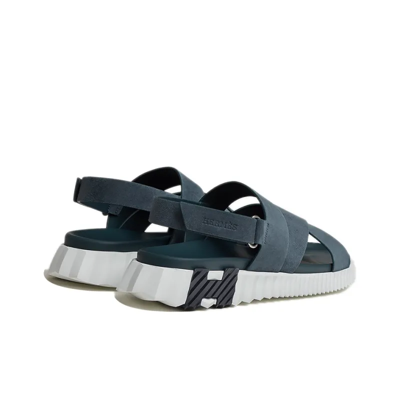 HERMES Electric Strap Sandals Men's Sky Blue-3