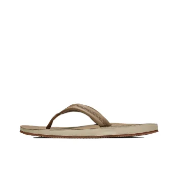 Nike Hurley Lunar Leather Flip Flops Sandals Khaki Light Brown