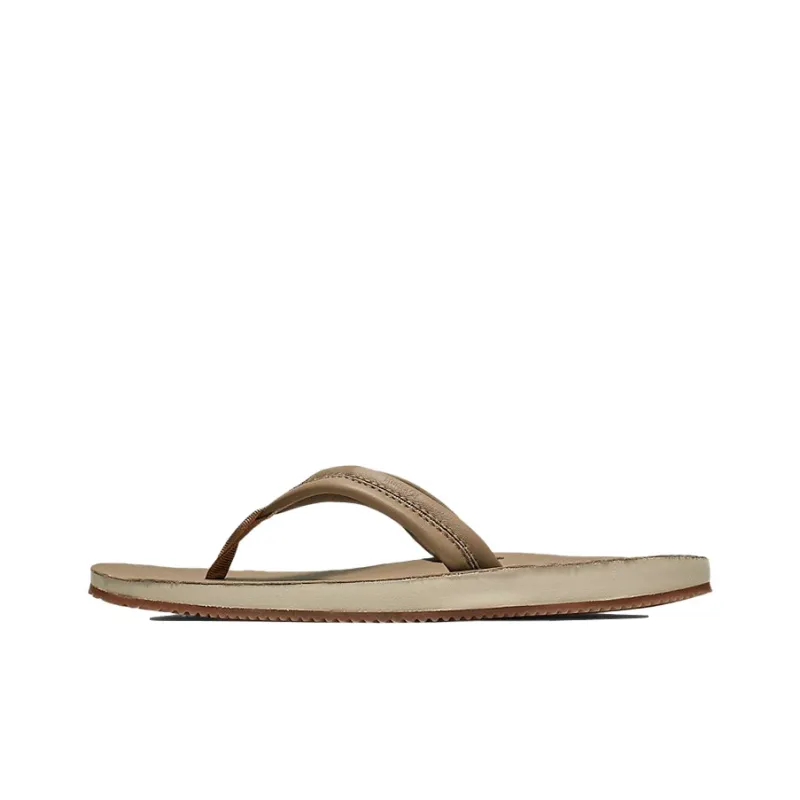 Nike Hurley Lunar Leather Flip Flops Sandals Khaki Light Brown-0