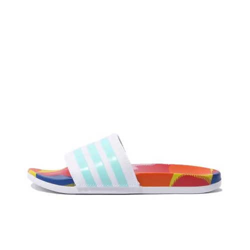 Adidas Adilette Comfort Slide 'White Clear Aqua'