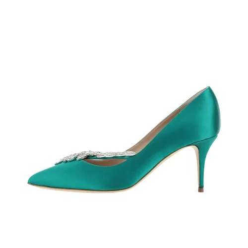 MANOLO BLAHNIK High Heels Women's Green