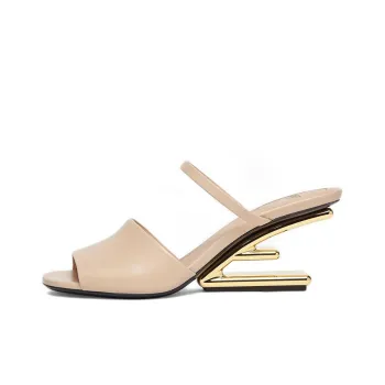 FENDI FirstFendi First Slide Slippers Women's Beige