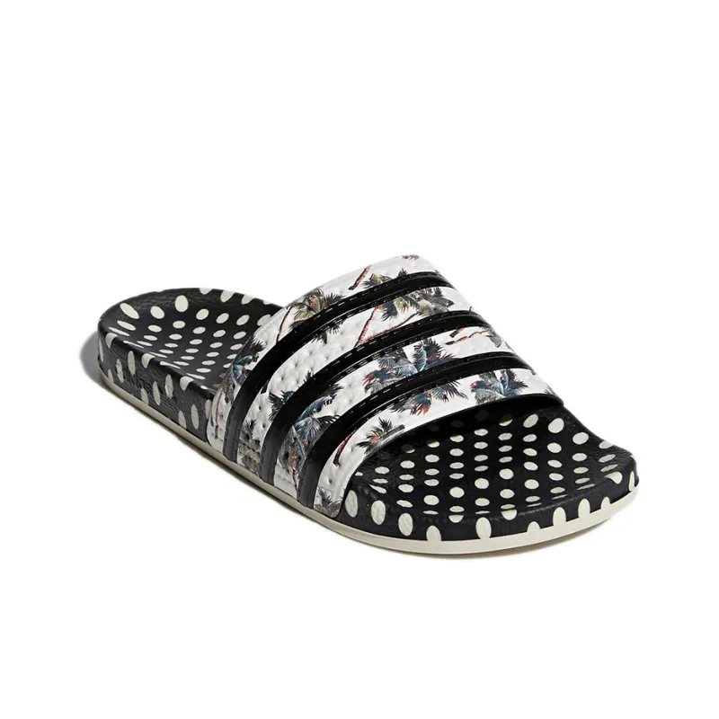 Adidas Adilette Supplier Color Black White Women's-2