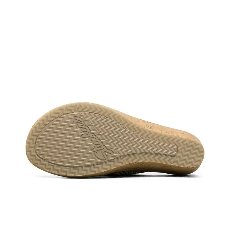 Skechers Cali Beverlee Rubber Sole Odor Resistant Slide Slippers Women's Coffee Color-3
