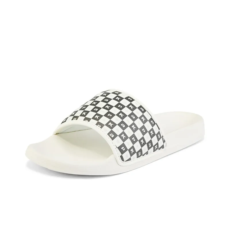 Kappa Slide Slippers Unisex Korean White-2